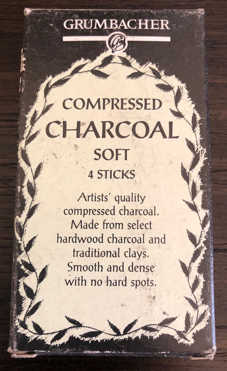 Grumbacher compressed charcoal soft 4 sticks VCUarts Qatar Bookstore