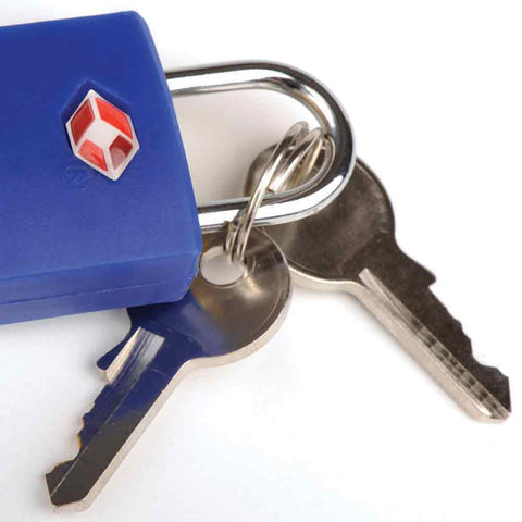 TSA Padlock with Keys - Blue