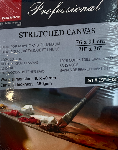 Stretch canvas 76x91cm, 380gsm