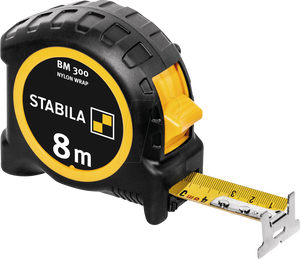 Stabila 19574 Measuring tape BM 300, 8 m, metric scale