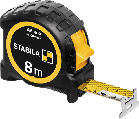 Stabila 19574 Measuring tape BM 300, 8 m, metric scale