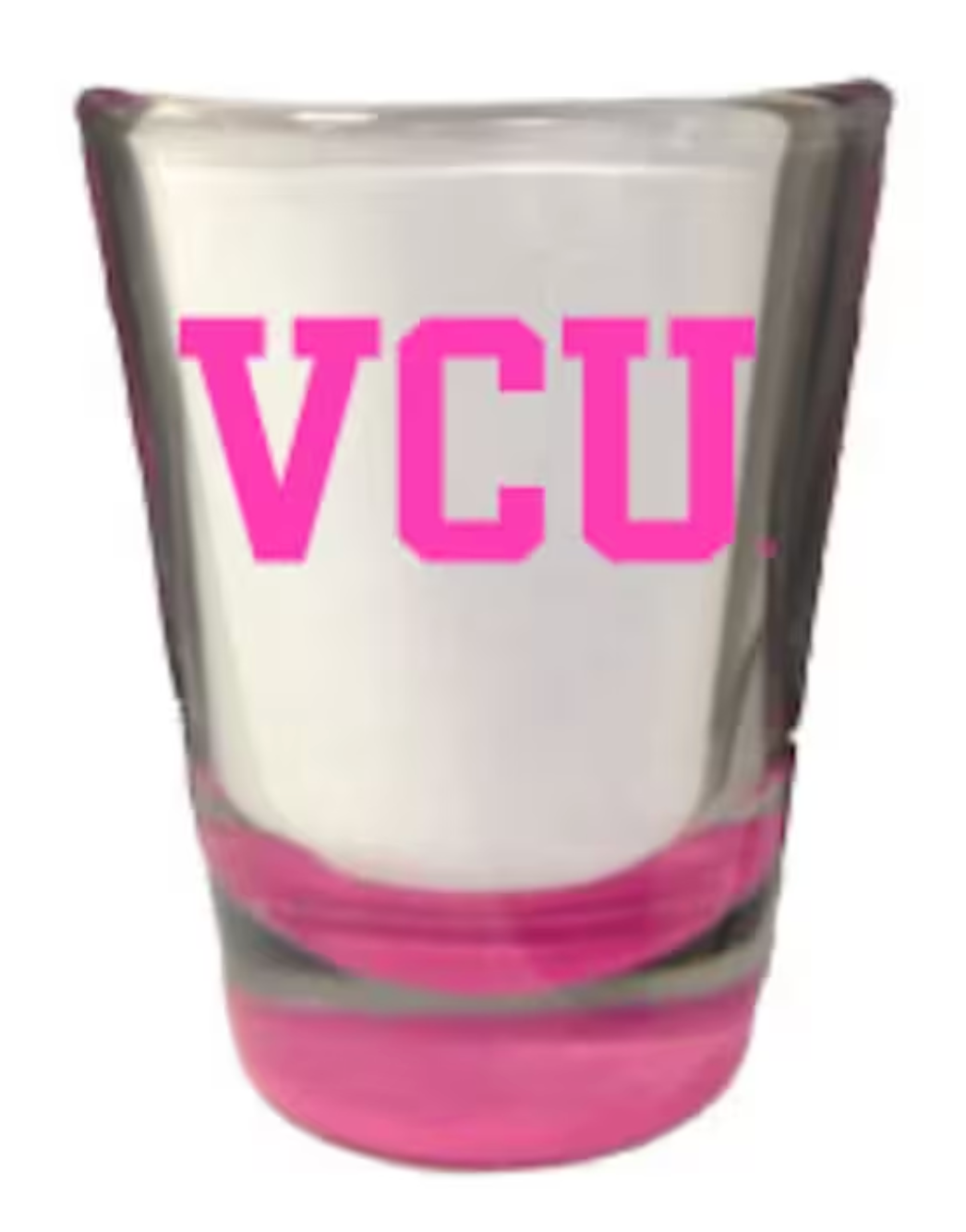 VCU mini clear glass pink bottom