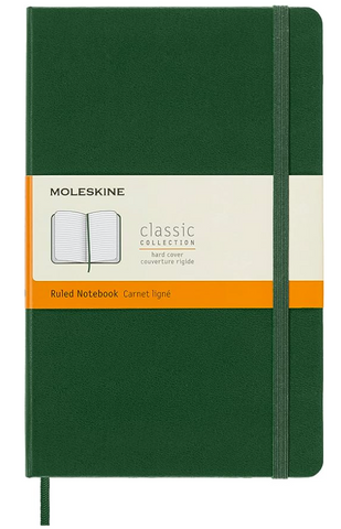 MOLESKINE NOTEBOOK PK GRN RULED