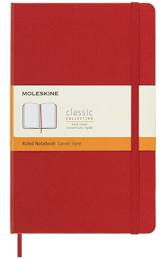 MOLESKINE NOTEBOOK PKT RED RULED