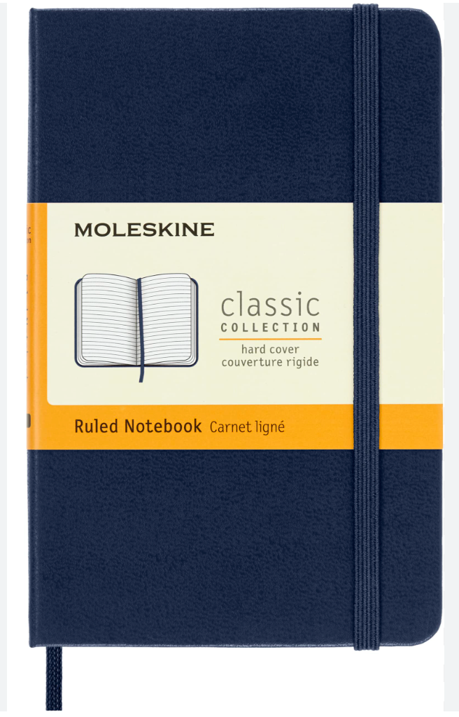 MOLESKINE RULED NOTEBOOK PKT SAPPHIRE BLUE