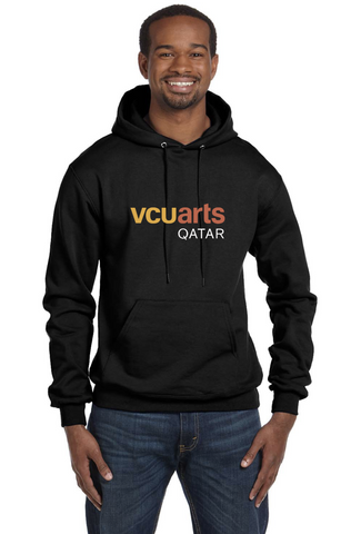 VCUarts Pullover Hooded Sweatshirt Black 2XL