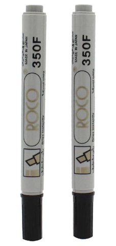 Roco permanent marker chisel tip black