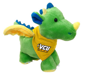 VCU 6" Plush Dragon Short Stack With Bandana