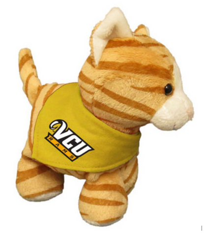 VCU 6" Plush Tabby Short Stack With Bandana