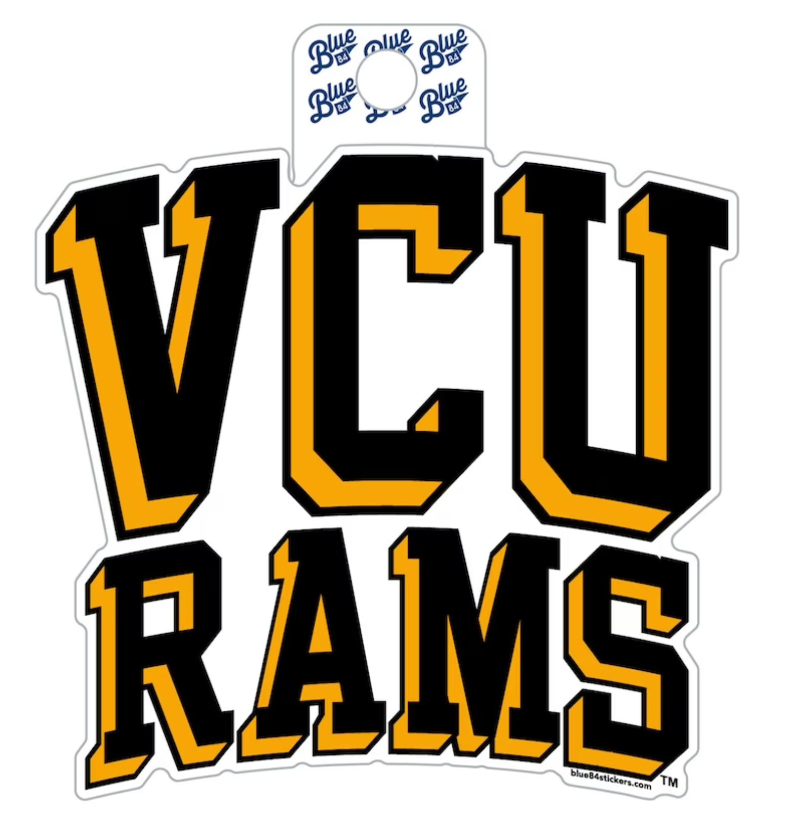 VCU RAMS DOUBLE SPACE B84 Sticker