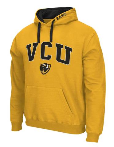 VCU Colosseum Rams Arch and Logo Pullover Hoodie Gold - L