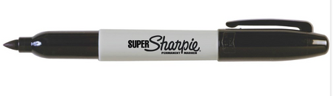 Super sharpie permanent marker bullet point/black