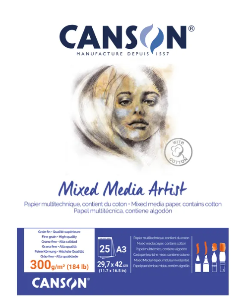 Canson Mixed Media Artist A3 300gsm