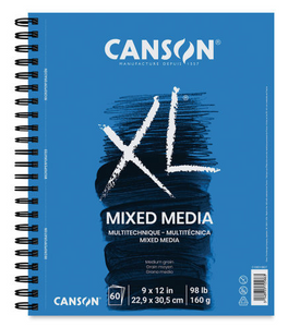 Canson XL Mixed Media Pad - 12" x 9", Portrait, 60 Sheets