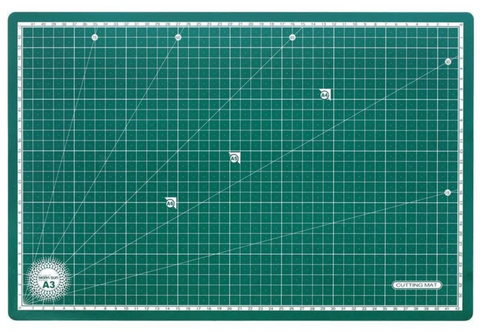 Cutting mat board A3 green