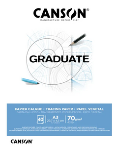 Pad Canson Graduate Tracing A3 70GSM 40Sh