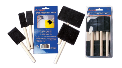 Artmate 5pcs Foam Brushes