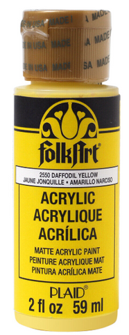 FolkArt Gloss Acrylic Paint (Daffodil Yellow)