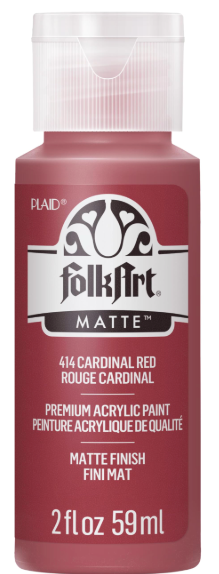 FolkArt Gloss Acrylic Paint (Cardinal Red)