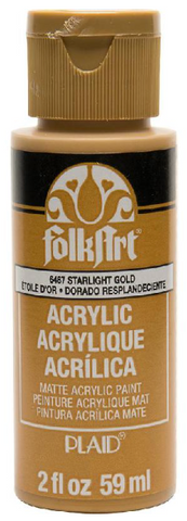 Folkart Acrylic Paint (Starlight Gold)