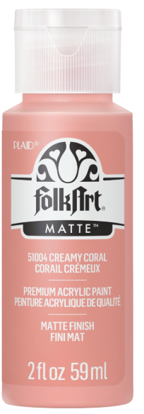 FolkArt Acrylic Paint (Creamy Coral)