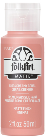 FolkArt Acrylic Paint (Creamy Coral)