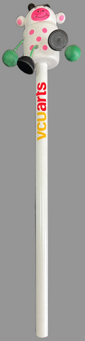 VCUarts Wooden unsharpened pencil with animal characters