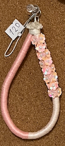 Pink charm with flowers
