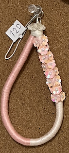 Pink charm with flowers
