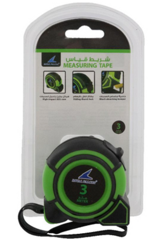 Royal Falcon Tape Measure Single Lock Retractable 3 mX15 mm Plastic BodySteel Tape