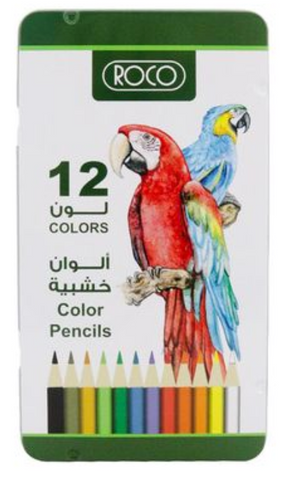 12 color pencils Tin (Roco)
