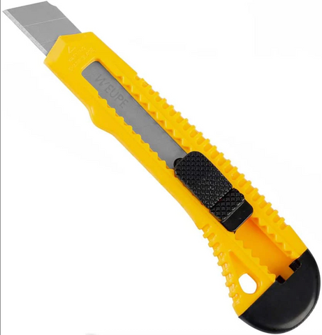 Cutter Pull Lock Retractable (Yellow)