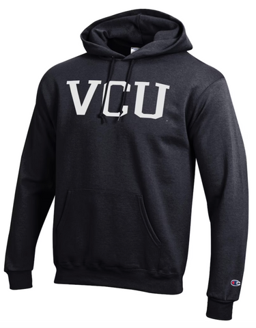 VCU CHAMPION ECO POWERBLEND HOODIE BLACK - L