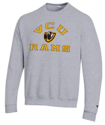 VCU RAMS CHAMPION CREWNECK SWEATSHIRT GRAY - M