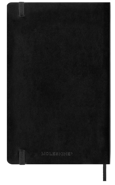 Moleskine Classic Notebook, Soft Cover, Large (5" x 8.25") Plain/Blank, Black, 240 Pages