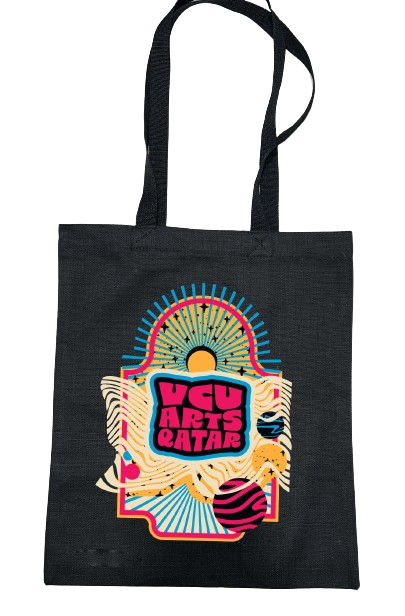 Star tote bag black