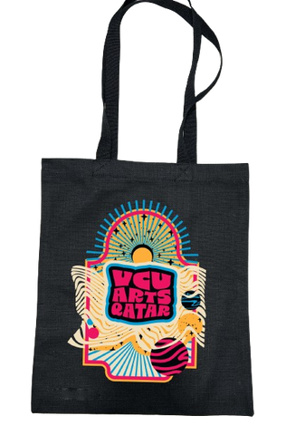 Star tote bag black