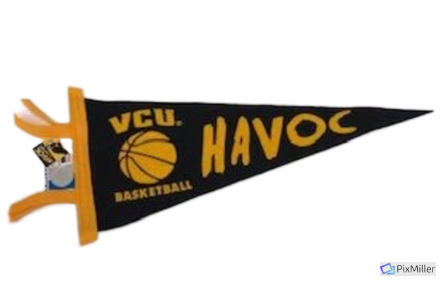 Collegiate Pacific /Havoc Vcu Basketbal-6x15felt pennant.color:AthlieticMark