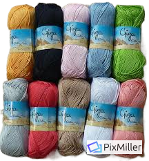 Giza yarns assorted colors