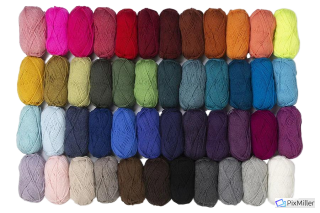 Bamboo yarns assorted colors