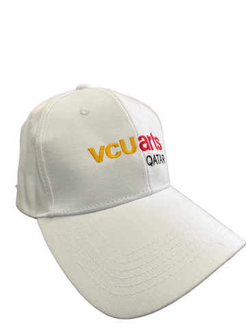 VCUarts Qatar white cap