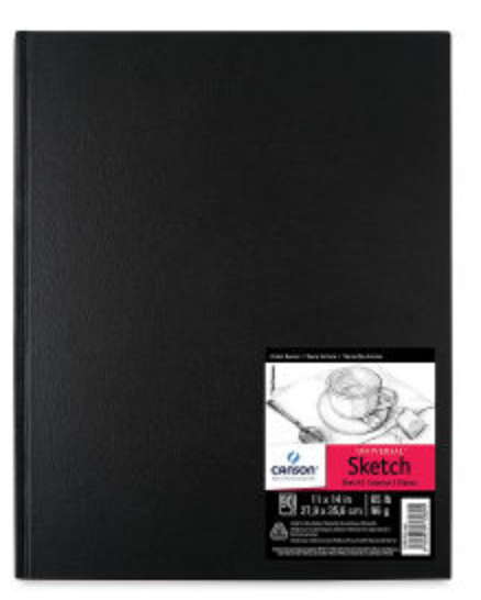 Canson Basic Sketchbook BLK 11x14 HC