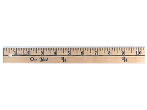 Wooden yardstick