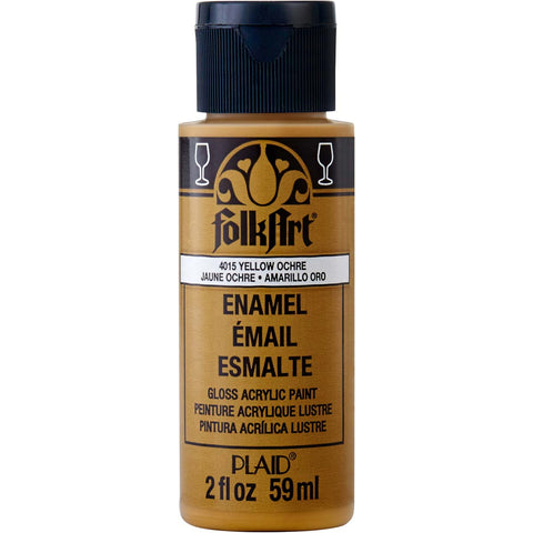 FolkArt Gloss Acrylic Paint (Yellow Ochre)