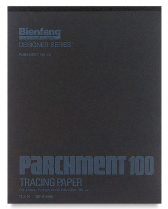 Bienfang Parchment 100 Fine Tracing Paper - 9" x 12", 50 Sheets