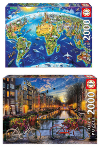 Educa puzzle 2000 pieces (World landmarks, Amsterdam)