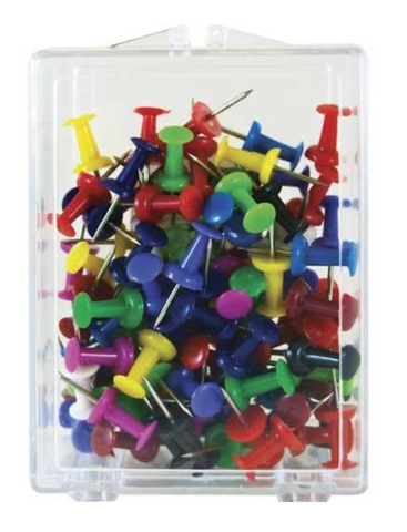 Push pins, assorted colors