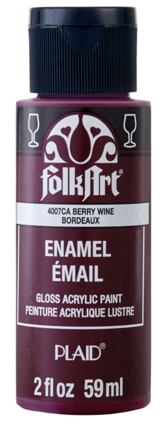 FolkArt Gloss Acrylic Paint (Berry Wine)