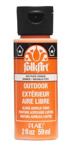 FolkArt Gloss Acrylic Paint (Pure Orange)