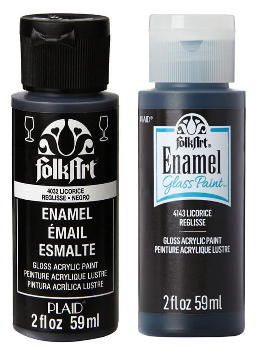 FolkArt Gloss Acrylic Paint (Licorice)